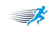 © muhammad - Running man silhouette vector illustration for speed and motion concept design graphic art