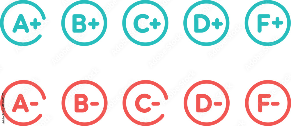 Grading system with letter grades grading, grades, education, school ...