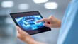 © buraratn - Health professional analyzes dental X-ray on tablet screen in dental clinic