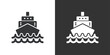 © Abbasy  Kautsar - Cruise Ship icon. Solid glyph series icon