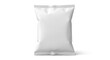 © PrimeVisuals - Blank white snack food bag mockup isolated on white background