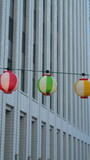 The skycraper buildings view located in the city of the Japan