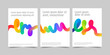 © sautb - Vibrant wavy gradient shapes with colorful squiggle lines ideal for business event posters covers backgrounds and modern creative corporate design layouts