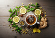 © Mujahid - herbal tea with lemon