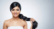 © PRASANNAPIX - Beautiful Woman Showing Her Long Healthy Shiny Braided Hair