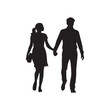 © Joyadobe - Couple Walking Silhouette Illustration