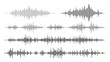 © imran - Sound wave patterns representing audio frequencies and decibel levels for music production and analysis