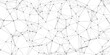 © Arthur Vinsmoke - White Background with Black Dots Connected by Thin Gray Lines Forming a Network Structure abstract connection