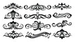 © Design planet1001 - Set of decorative ornamental flourish elements flourish, ornamental, decorative