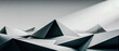 © Viktor_D - Abstract low-poly landscape of large faceted shapes in monochrome tones, clean and modern.
