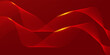 © Faisol - Abstract background design modern red and gold geometric elements vector illustration. eps 10