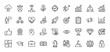 © PixeloAI - Business and success line icon set. vector pictograms of achievement, goals, growth, and teamwork, thin outline illustration.