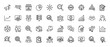 © PixeloAI - Marketing and business line icon set. Vector pictograms of research, analytics, strategy, finance, and teamwork, thin outline illustration.