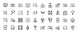 © PixeloAI - Photography line icon set. Vector pictograms of camera, lens, flash, tripod, drone, and photo studio equipment, thin outline illustration.