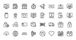 © PixeloAI - E-commerce and shopping line icon set. Vector pictograms of delivery, payment, online store, and retail concepts, thin outline illustration.