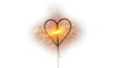 © Zain Sargani  - Romantic heart shaped sparkler fireworks burning isolated on white background new year eve celebration