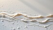 © mod - cloud white layers 49: luminous chalk, soft stucco whisper, lit by gentle golden hour rim, featuring soft ripple bands, composition: bottom weight gradient with light top, use: cosmetics branding