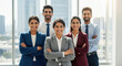 © PRASANNAPIX - Happy indian corporate employee team standing confidently