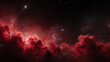 © Book - Stunning Red Nebula in Deep Space with Bright Stars and Cosmic Dust Clouds.