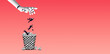 © OleCNX - A robotic hand dropping businesspeople into a trash bin, symbolizing AI disruption, job displacement, automation risks, and the shifting future of work in an increasingly technology-driven world.