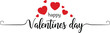 ©  Deginerbrother - Elegant happy valentines day design with red hearts on white