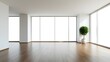 © Living Room Interior - Bright Minimal Space with Window