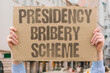 © AndriiKoval - 'Presidency Bribery Scheme' Executive involved in payment fraud. PRESIDENCY. BRIBERY. SCHEME. EXECUTIVE. FRAUD.