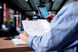 © Andrey Popov - Smartphone OCR: Businesswoman Taking Photo Of Document