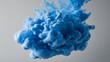 © Juan - Blue ink cloud in water isolated on white background for abstract art photography concept creative design visuals branding product composition