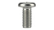 © Miguel - Metal pan head screw isolated PNG, fastener with threads for secure connections in construction and mechanical applications