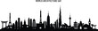 © Abbas - World architecture day skyline silhouette of famous global landmarks