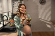 © milanmarkovic78 - Pregnant Woman Eating Salad