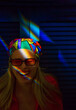 © ADDICTIVE STOCK - Young woman in colorful headscarf and vibrant ambiance