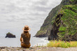 © ADDICTIVE STOCK - Woman admiring ocean view at ruins of san Jorge, Madeira
