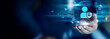 © Shevon - Privacy concept, Businessman hold Privacy icon. data protection, personal control, secure handling, confidentiality care, compliance support, safe information