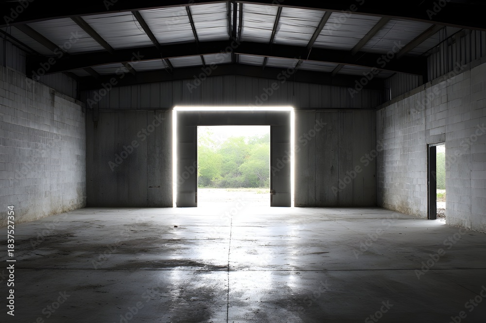 Rectangular Portal Frame Rectangular portal frame displaying alternate dimension view, a ...