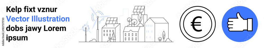 View of Sustainability, renewable energy, urban planning, eco-friendly ...
