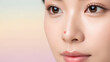 © Novi - Detailed look at facial skin with a minor blemish on the nose