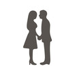 © ConsInstant - sillhouette couple wedding marriage cartoon illustration tattoo