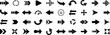 © Motin - Arrow. Arrow icon set. Arrows big black set icons. Arrow vector collection. Cursor. Mordern simple arrows. Vector