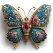 © Lingkan - Exquisite ornamental butterfly with gemstone embellishments high resolution picture