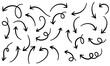 © erico - Vector doodle Arrow icon in hand drawn style