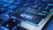 © Sashkin - News technology concept - News button on keyboard. 3d illustration