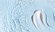 © Екатерина Клищевник - cosmetic cream smears, smooth and shiny texture, water texture ripple wave clean transparent water drops abstract blue background