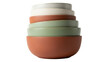 © Elena - Isolated Stack of Modern Ceramic Bowls - earthy tones, tableware for trendy kitchen settings