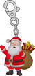 © Yuliana - Happy Santa Claus Keychain with a Bag Full of Christmas Gifts
