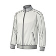 © uniquenaznin - White track jacket with black accents and zipper isolated on transparent background