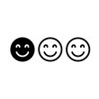 © AnilChandra - Three variation smiling faces in row vector illustration