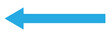 © Creativus Illustria - Blue arrow pointing left. Long Directional Navigation Symbols. Long Arrow Icon vector illustrator.