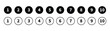© Habibullah990 - simple bullet point number icon set vector illustration
